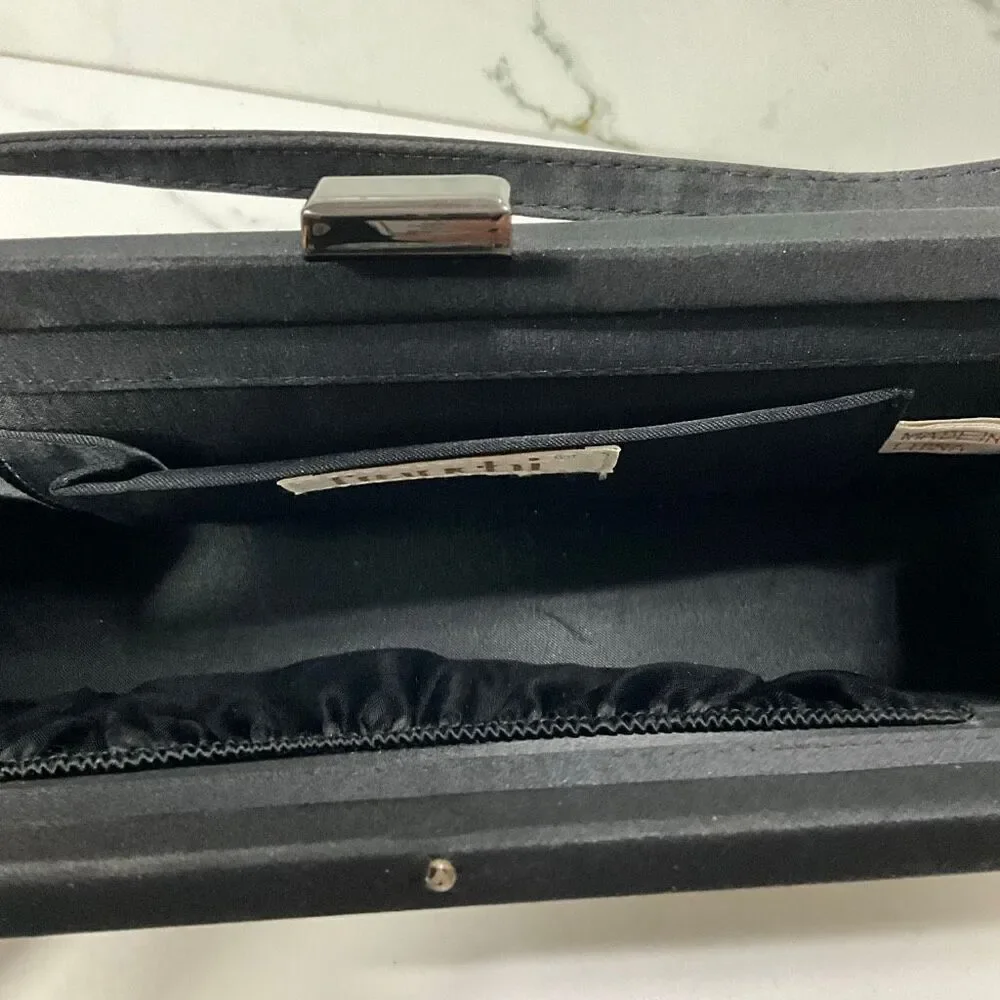 FRANCHI Satin Evening Clutch Handbag